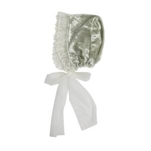 NEW HAUTE BABY "evelyn" bonnet for newborn girls in sage green